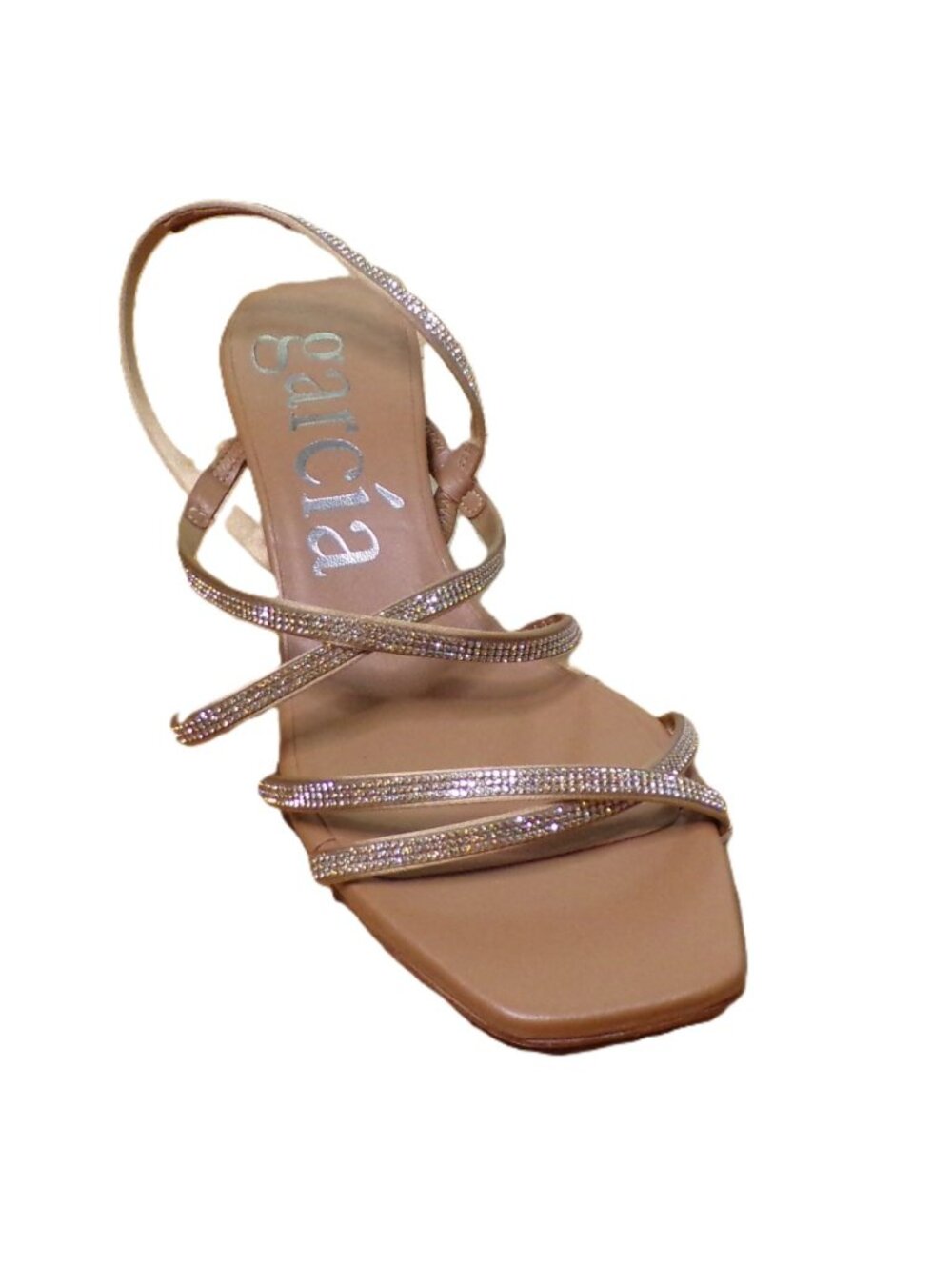 🆕 PEDRO GARCIA Aday Kitten Heel Slingback Pumps Sandals Shoes Swarovski Crystal - Picture 13 of 15
